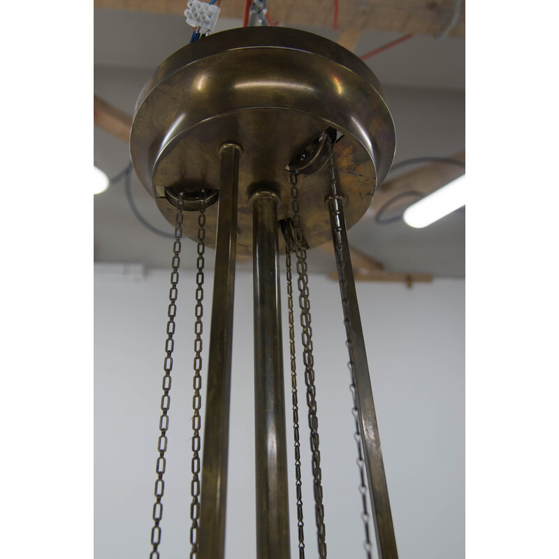 Vintage adjustable Art Nouveau chandelier, 1910