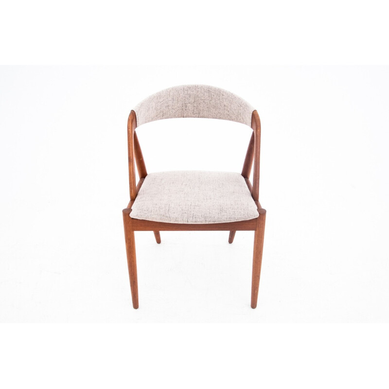 Conjunto de 4 cadeiras de teca vintage por Kai Kristiansen, Dinamarca 1960