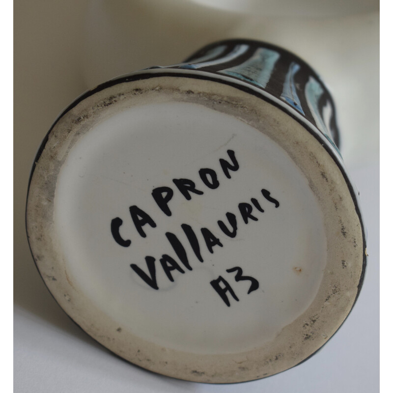 Vaso vintage "Eau de vie" di Roger Capron, 1960