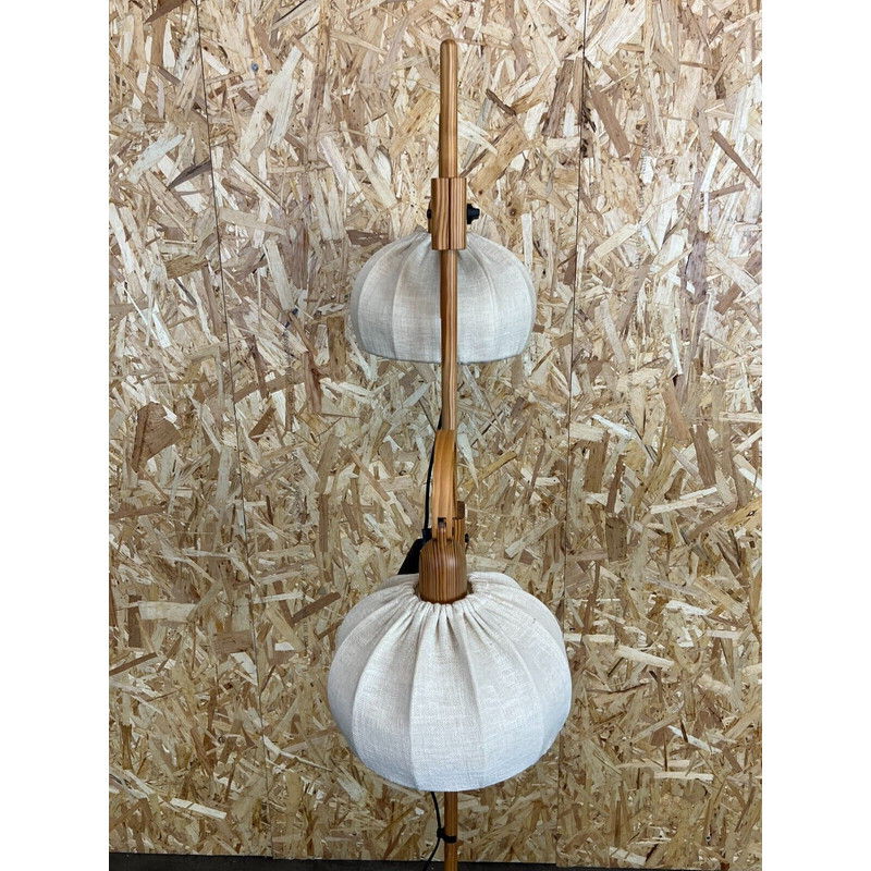 Vintage floor lamp Domus in pine, Denmark 1960-1970s