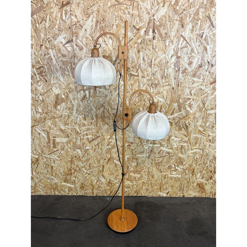 Vintage floor lamp Domus in pine, Denmark 1960-1970s