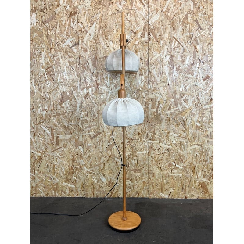 Lámpara de pie vintage Domus en pino, Dinamarca 1960-1970s