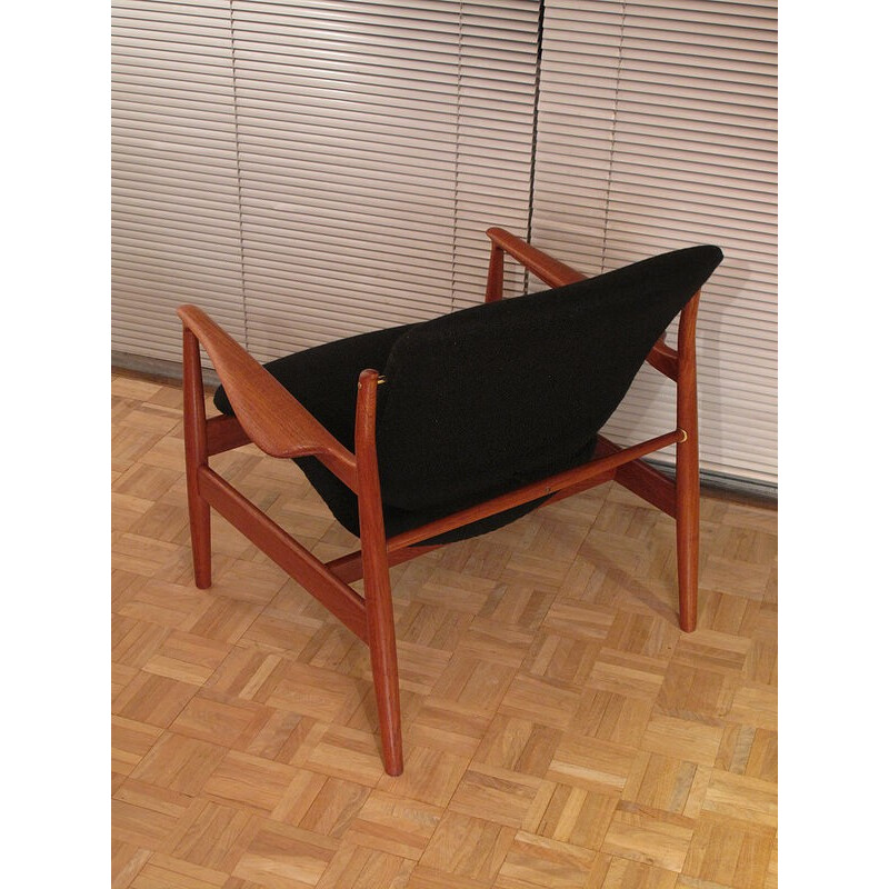 136 solid teck lounge armchair by Finn Juhl forFrance & Fils - 1950s