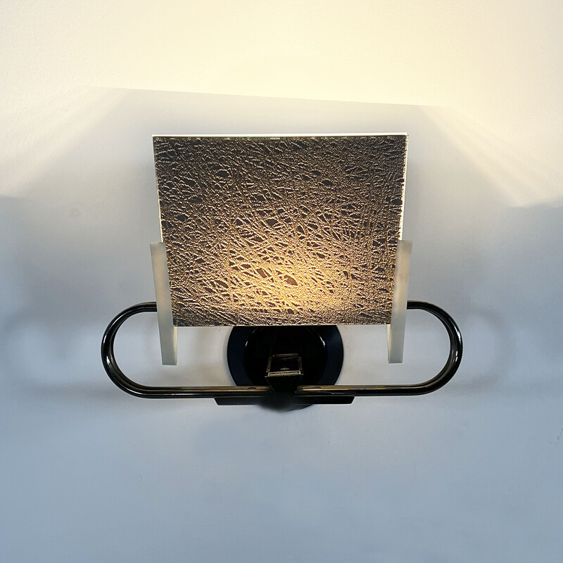 Vintage Murana wall lamp by Perry King and Santiago Miranda for Arteluce, 1980s