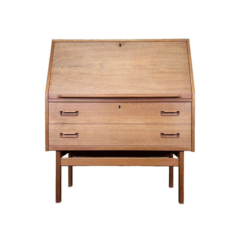 Vintage teak secretary by Arne Wahl Iversen for Vinde Møbelfabrik, 1960s-1970s