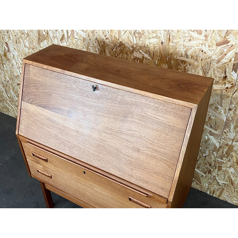 Vintage teakhouten secretaire van Arne Wahl Iversen voor Vinde Møbelfabrik, jaren 1960-1970.