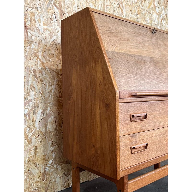 Vintage teak secretary by Arne Wahl Iversen for Vinde Møbelfabrik, 1960s-1970s