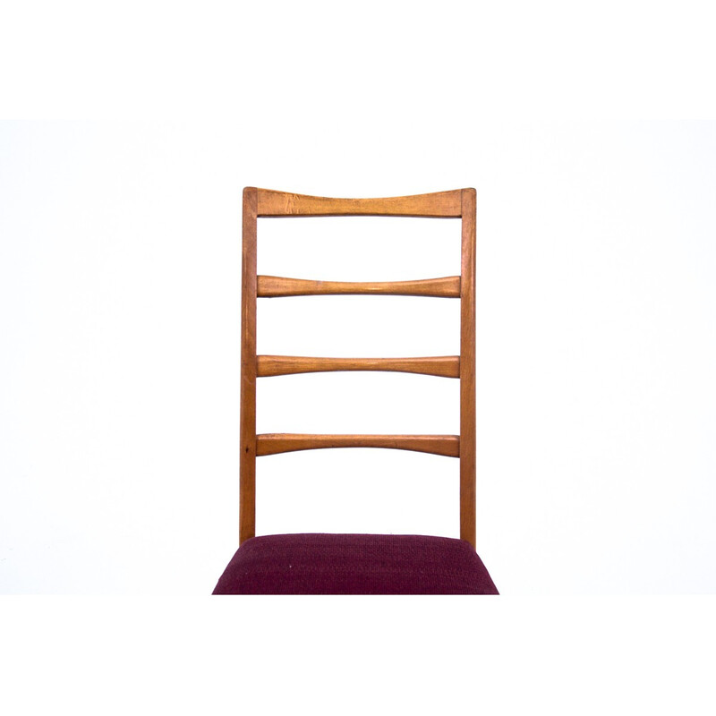 Silla vintage de madera de teca, Dinamarca 1960