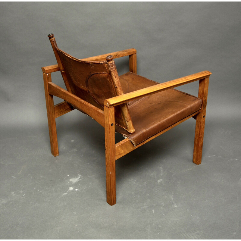 Vintage Safari lounge chair in rosewood by Michel Arnoult, Brazil 1960