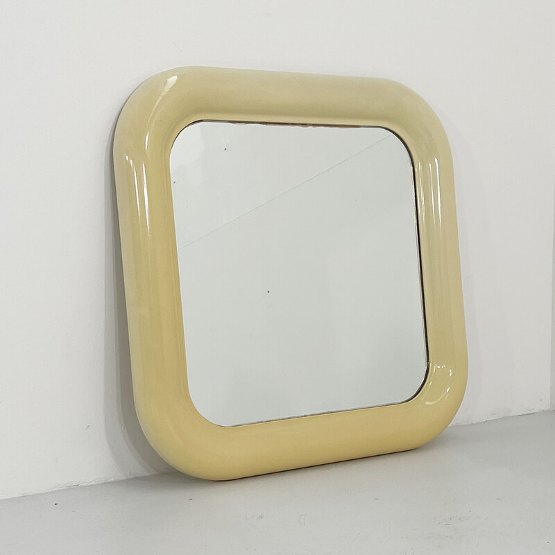 Espejo vintage Delfo blanco de Sergio Mazza para Artemide, años 60