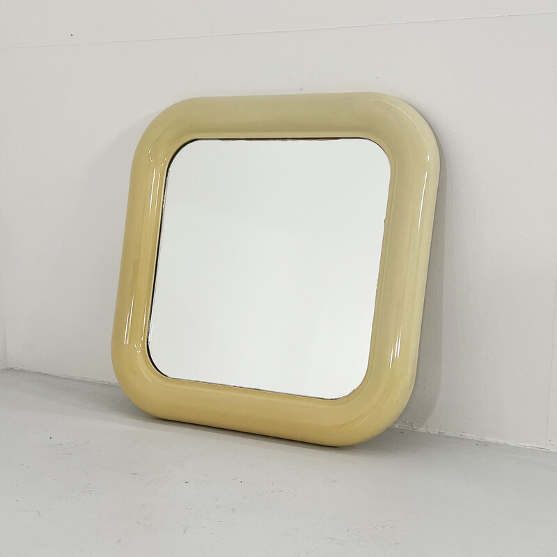 Weißer Delfo-Spiegel von Sergio Mazza für Artemide, 1960er Jahre