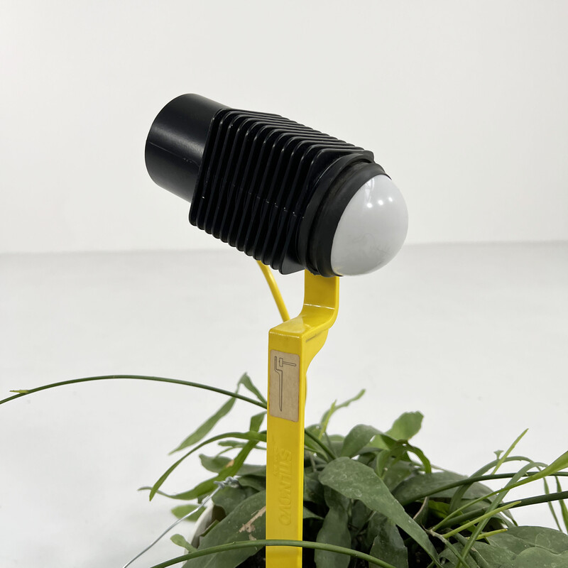 Candeeiro Plantador Vintage Spotlight amarelo da Stilnovo, 1980s