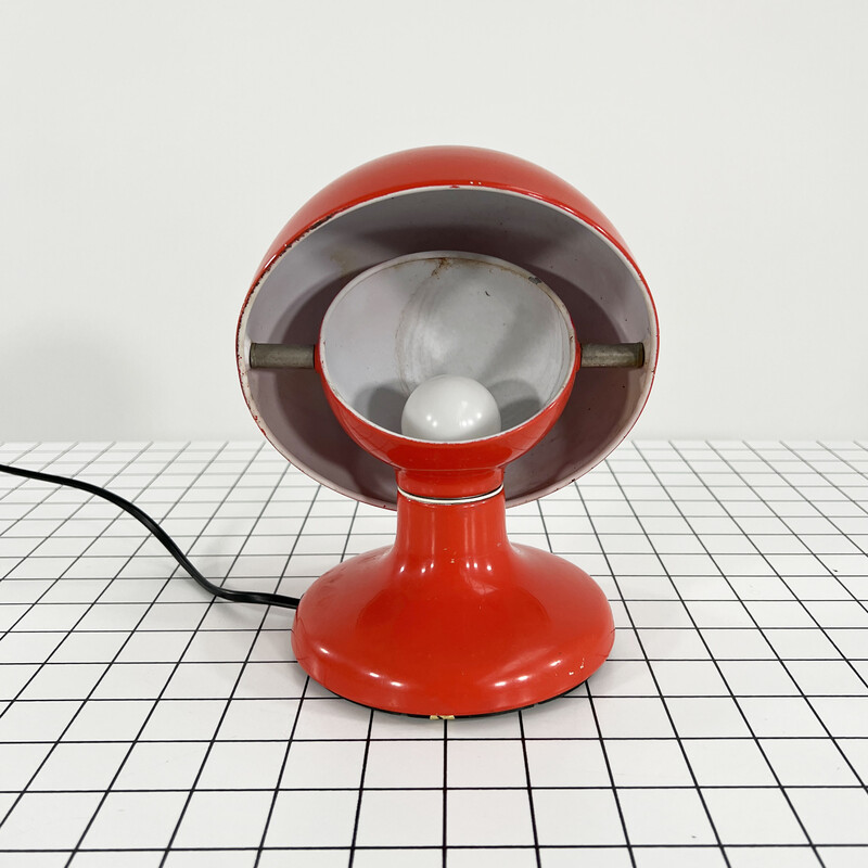 Vintage Jucker 147 red table lamp by Tobia and Afra Scarpa for Flos, 1960