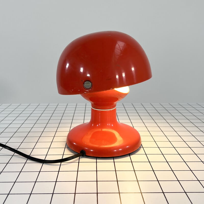 Vintage Jucker 147 red table lamp by Tobia and Afra Scarpa for Flos, 1960