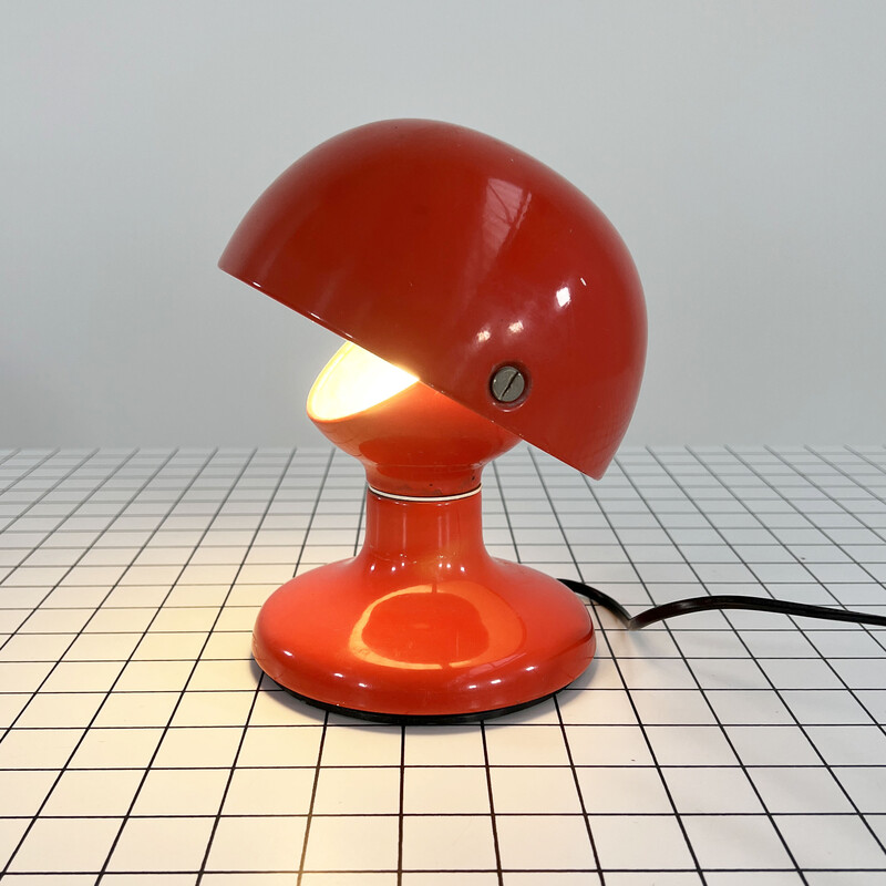 Lampe de table vintage Jucker 147 rouge par Tobia et Afra Scarpa pour Flos, 1960