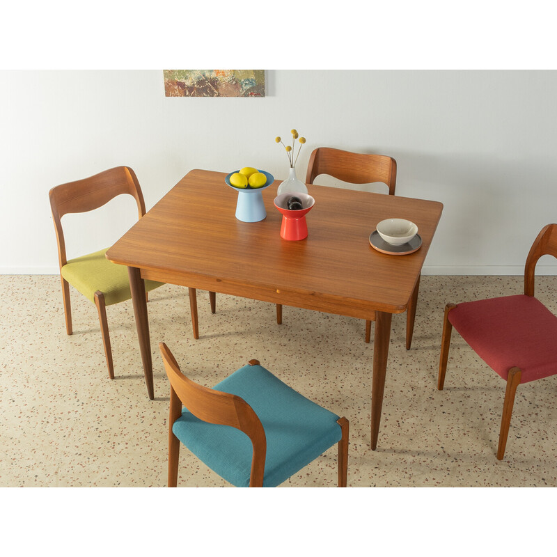 Mesa de teca extensível Vintage, Alemanha 1960