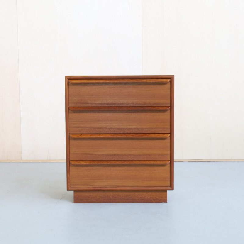 Vintage teak chest of drawers for Gv Møbler, Denmark 1960