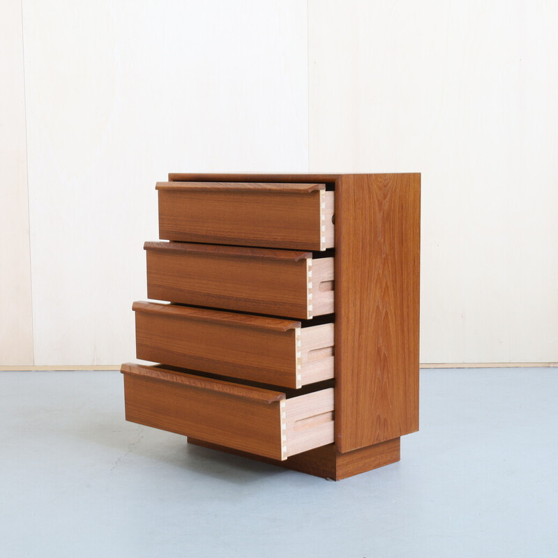 Vintage teak chest of drawers for Gv Møbler, Denmark 1960