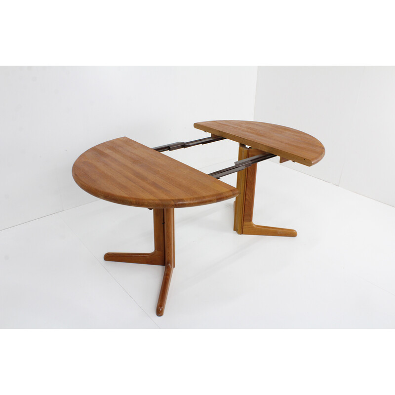 Vintage extendable round table in teak for Gudme Mobelfabrik, Denmark 1960