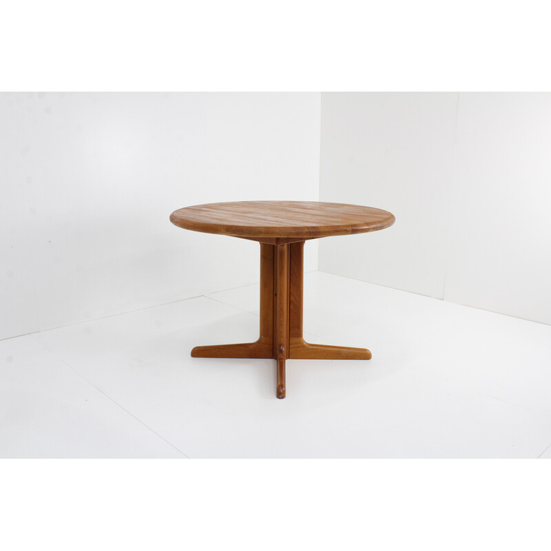 Vintage extendable round table in teak for Gudme Mobelfabrik, Denmark 1960
