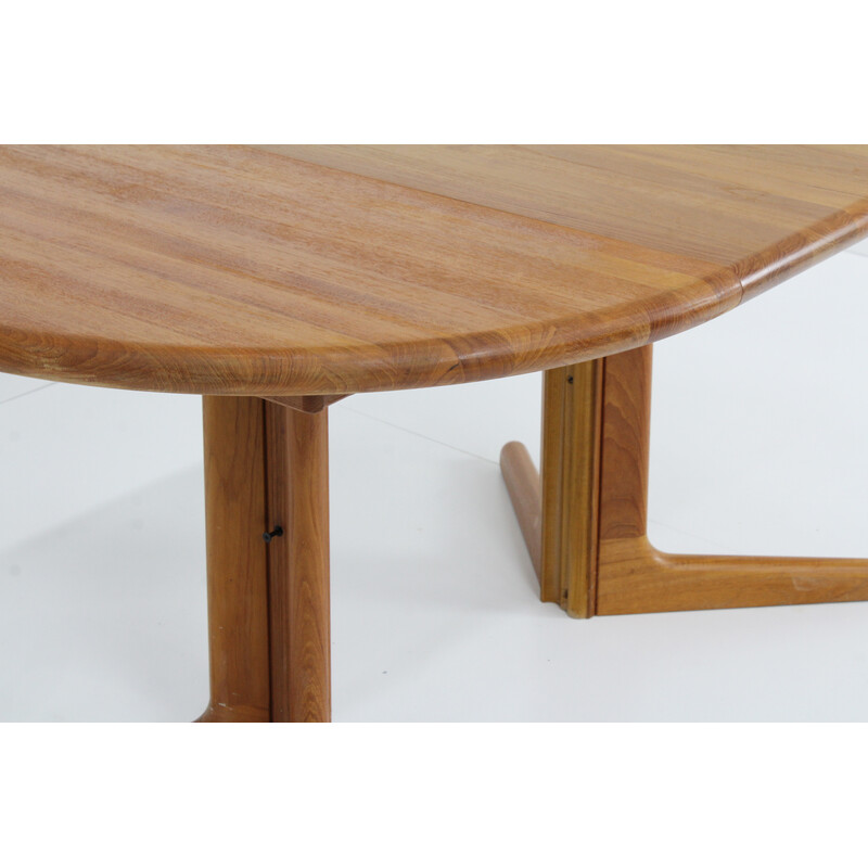 Vintage extendable round table in teak for Gudme Mobelfabrik, Denmark 1960