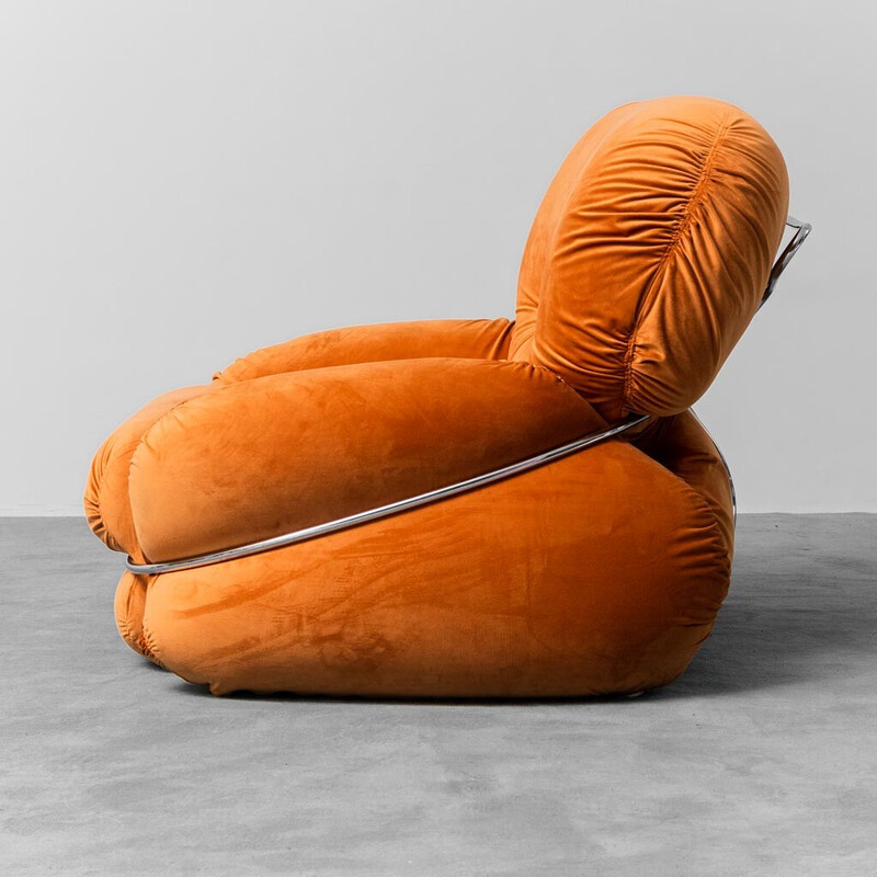 Paar vintage Okay fauteuils van Adriano Piazzesi, 1970