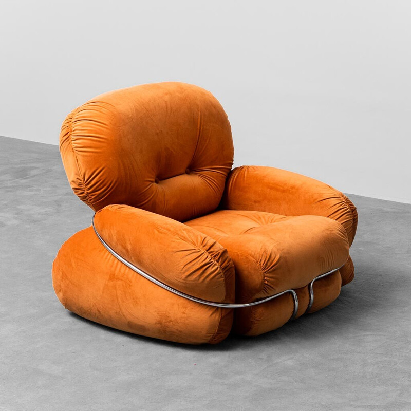 Paire de fauteuils vintage Okay par Adriano Piazzesi, 1970