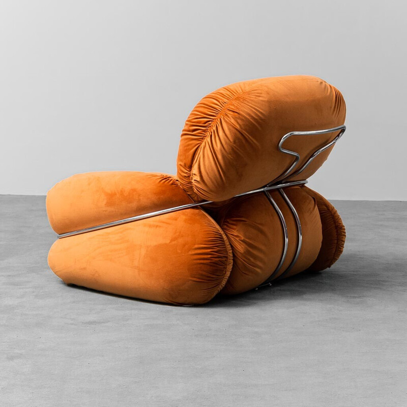 Paire de fauteuils vintage Okay par Adriano Piazzesi, 1970