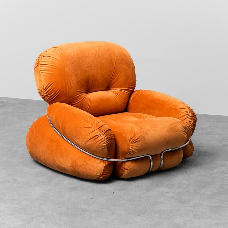 Pair of vintage Okay armchairs by Adriano Piazzesi, 1970
