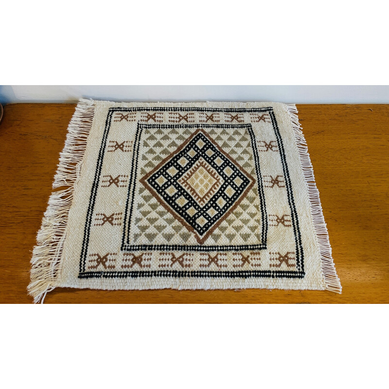 Tapis vintage kilim en laine, 1970