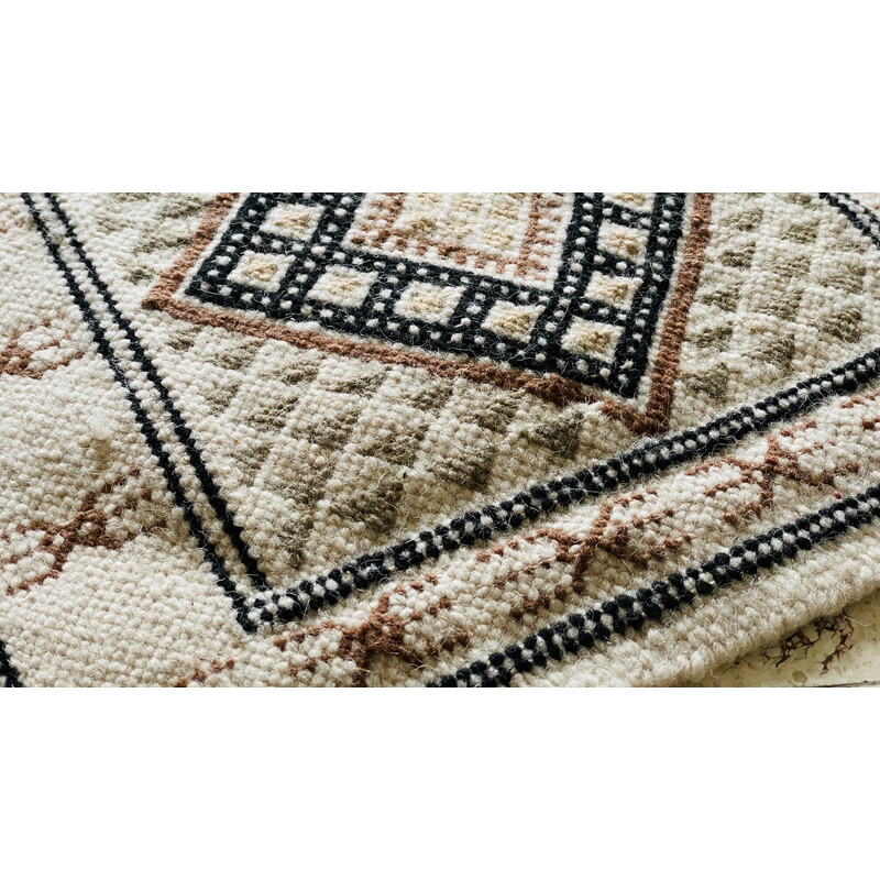 Vintage wool kilim rug, 1970