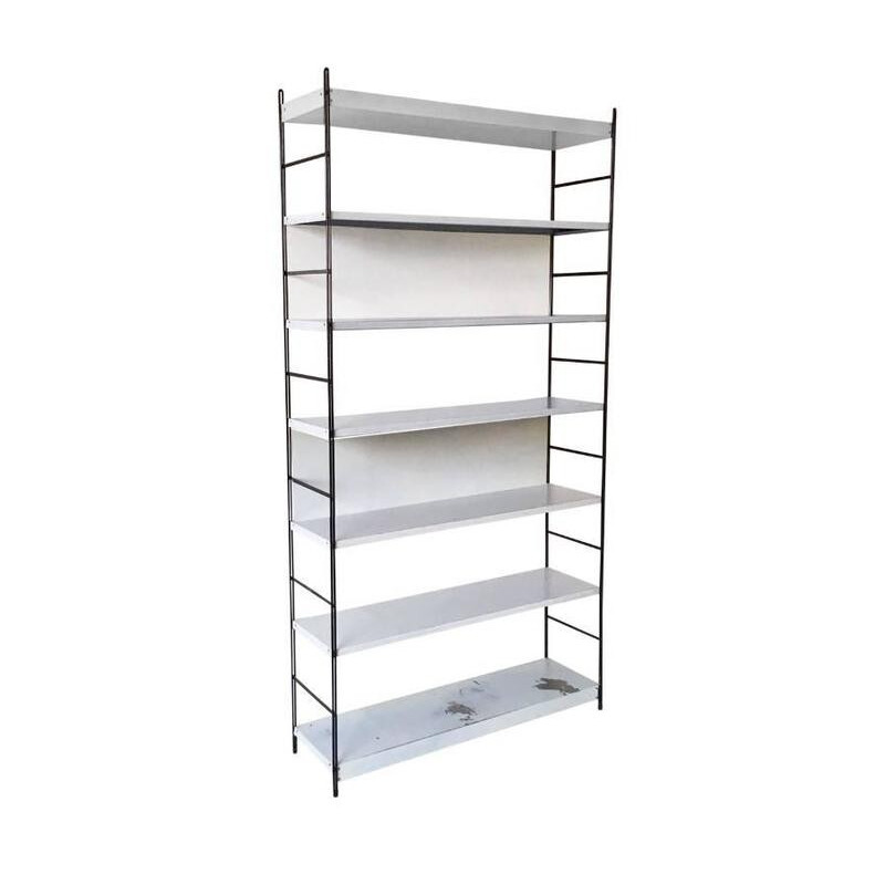 Vintage metal bookcase, Netherlands 1960