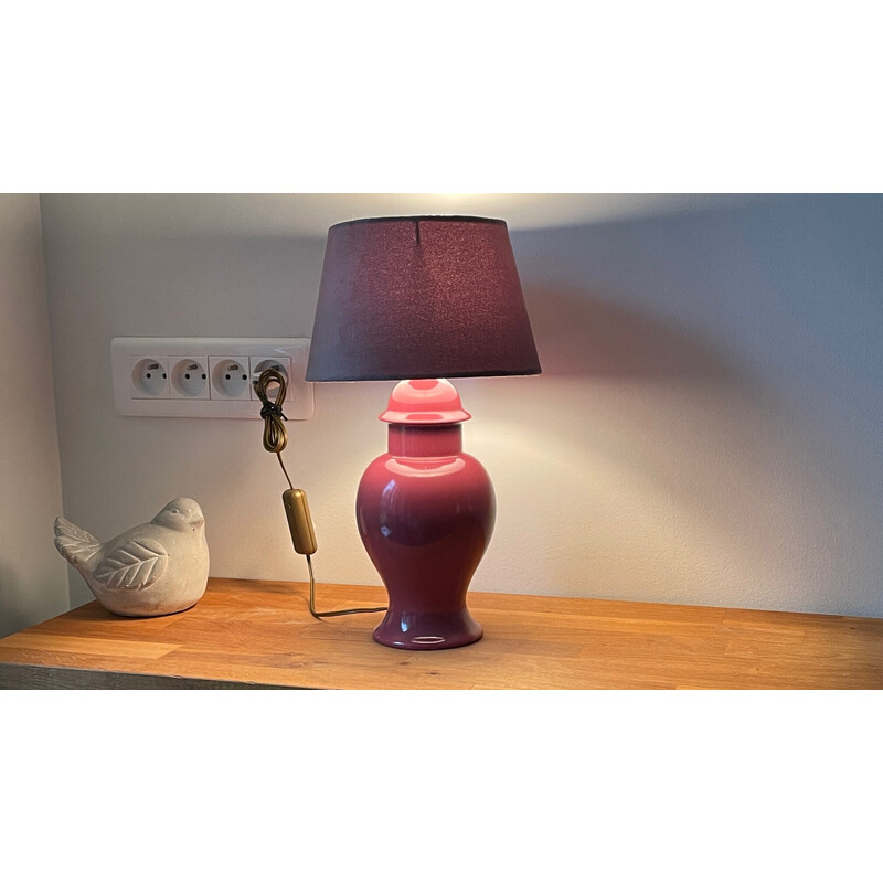 Lampe vintage en céramique, 1990