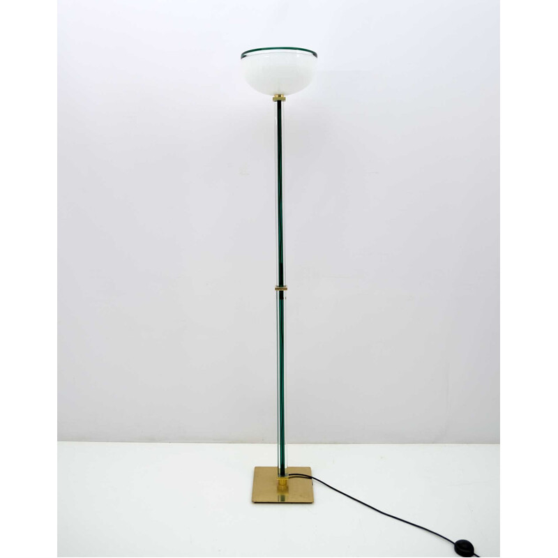 Stehlampe "Tolboi" aus Muranoglas aus der Mitte des Jahrhunderts, grün, von Venini