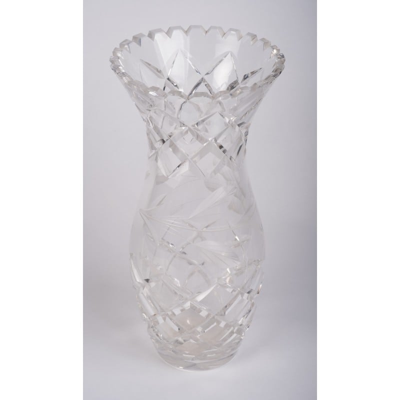 Vaso de cristal dinamarquês de meados do século, anos 60