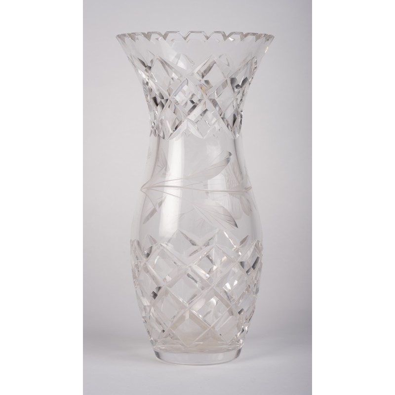 Vaso de cristal dinamarquês de meados do século, anos 60