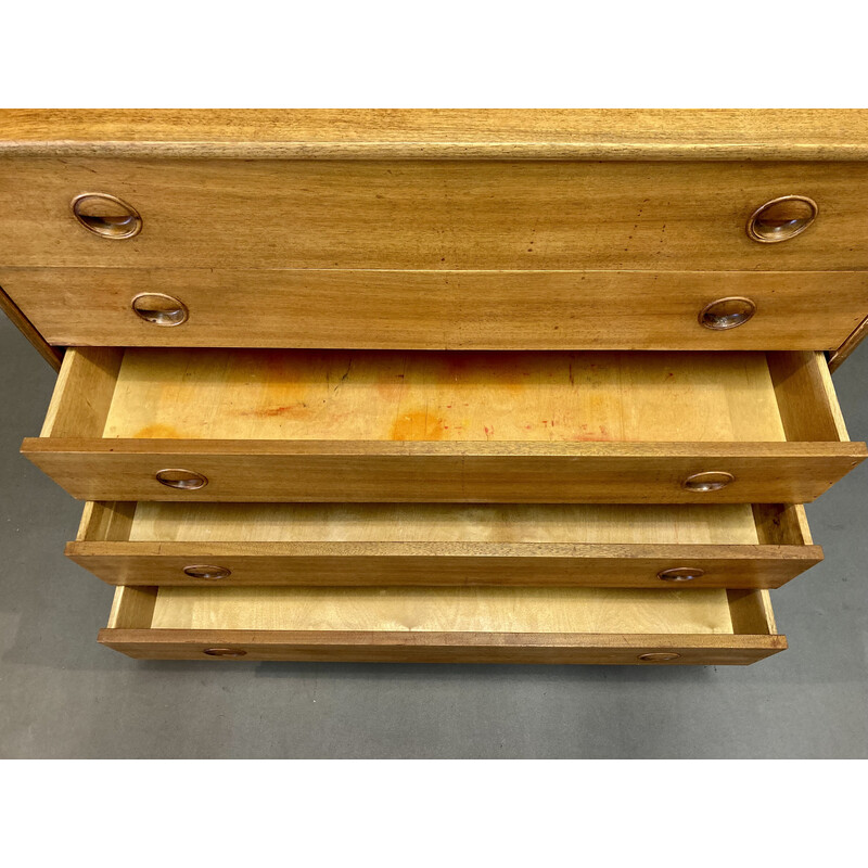 Scandinavian vintage teak chest of drawers, 1950