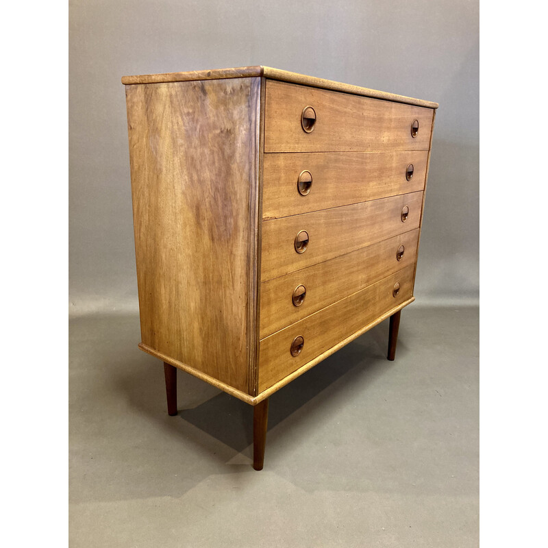 Scandinavian vintage teak chest of drawers, 1950