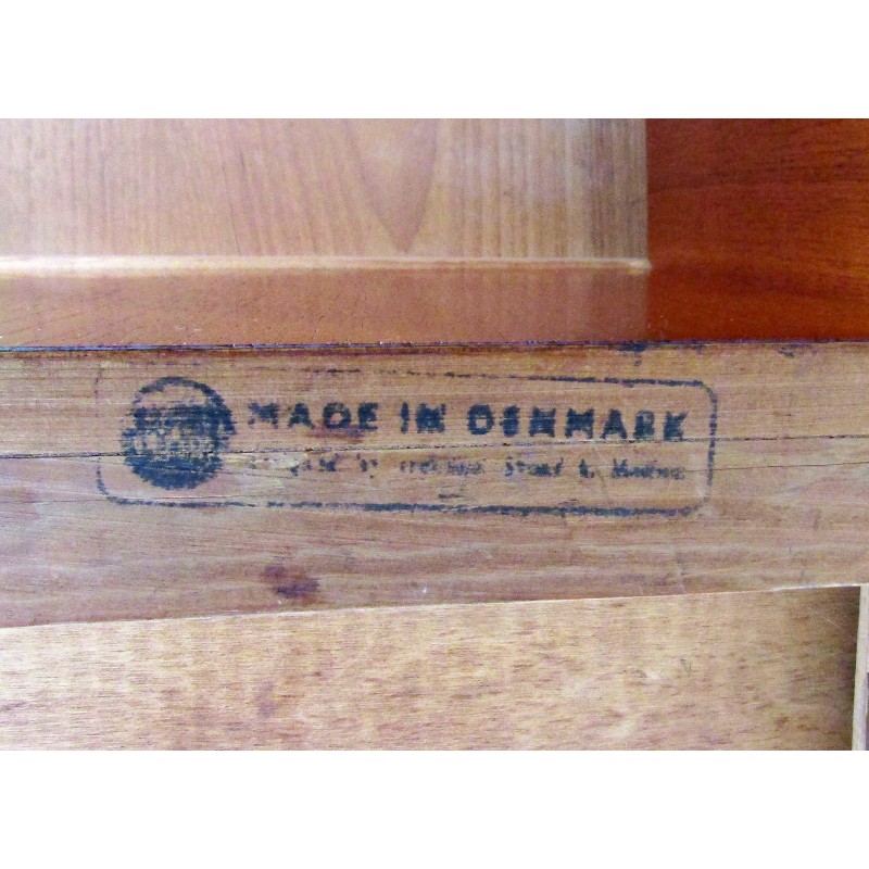 Scrivania danese vintage in teak di Svend Aage Madsen per Sigurd Hansen, 1960