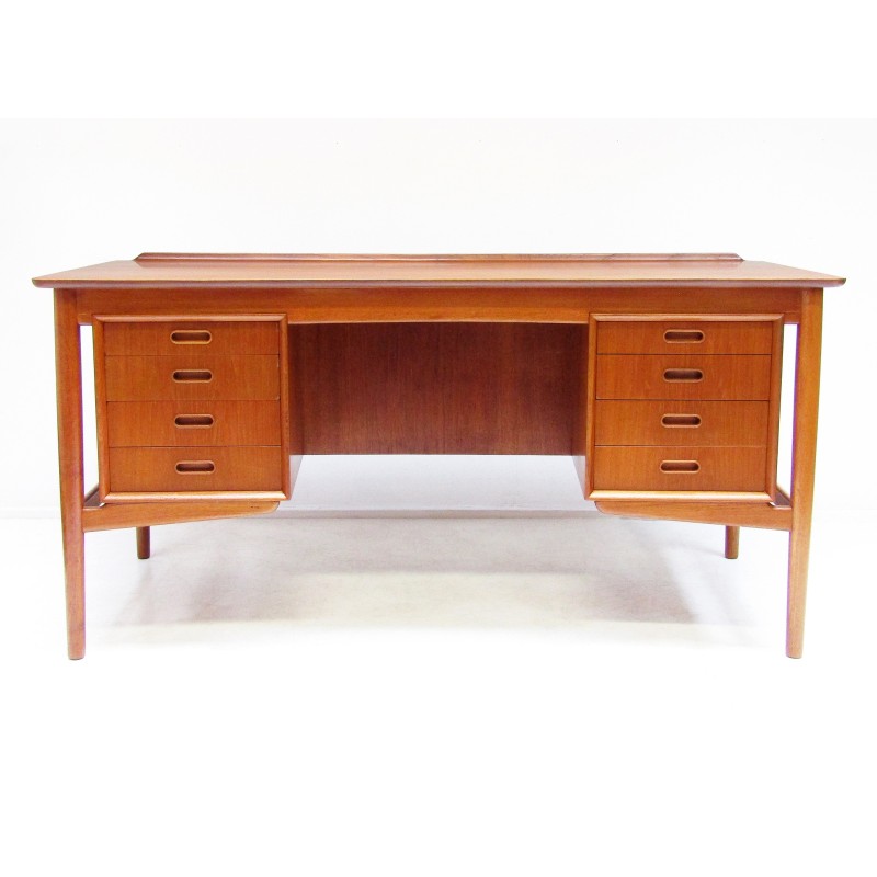 Vintage Danish desk in teak by Svend Aage Madsen for Sigurd Hansen, 1960s