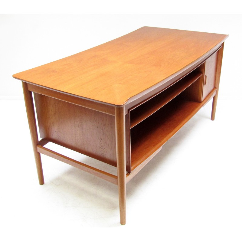 Vintage Danish desk in teak by Svend Aage Madsen for Sigurd Hansen, 1960s