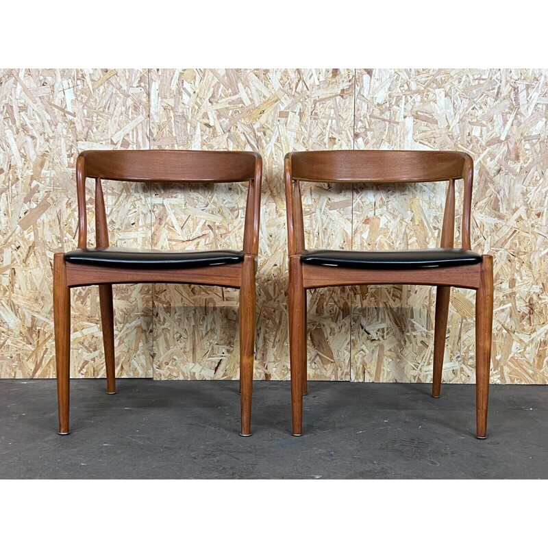 Par de cadeiras de jantar vintage de Johannes Andersen para Uldum, 1960-1970s