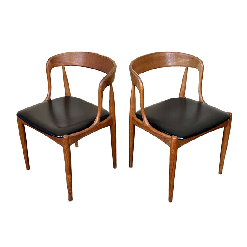 Pair of vintage dining chairs by Johannes Andersen for Uldum, 1960-1970s