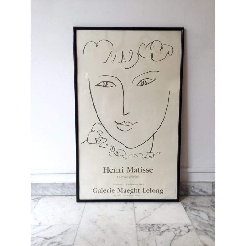Framed Poster by Henry Matisse - 1980s
