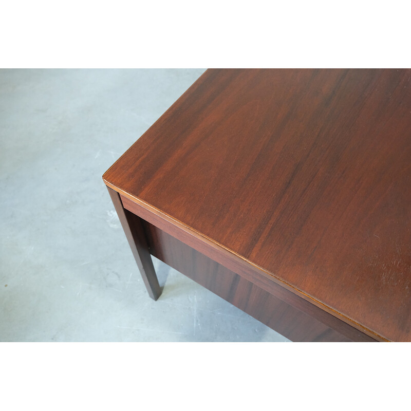 Scandinavian vintage mahogany desk, 1960s