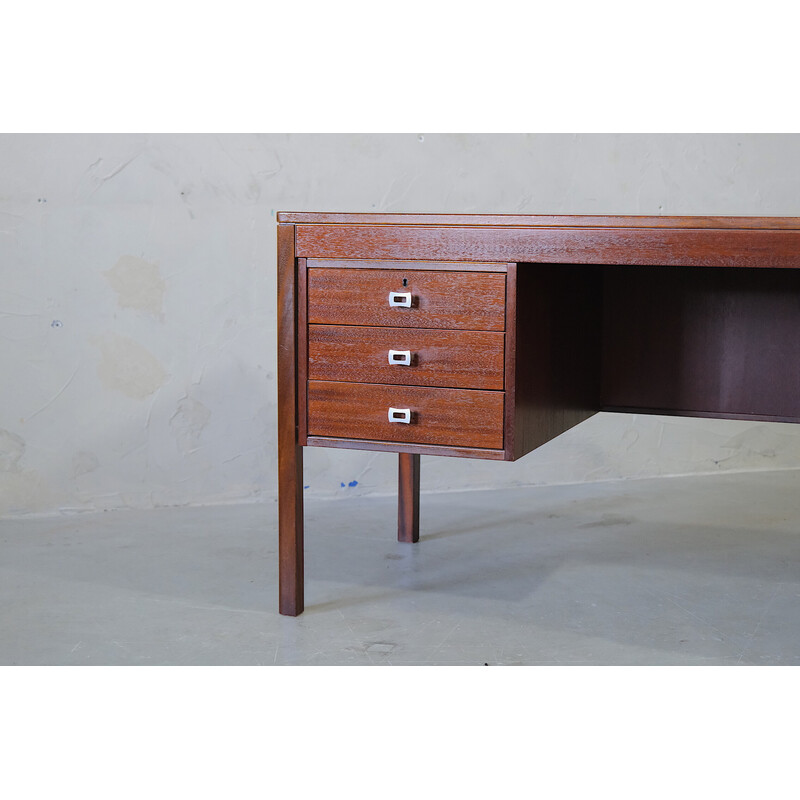Scandinavian vintage mahogany desk, 1960s