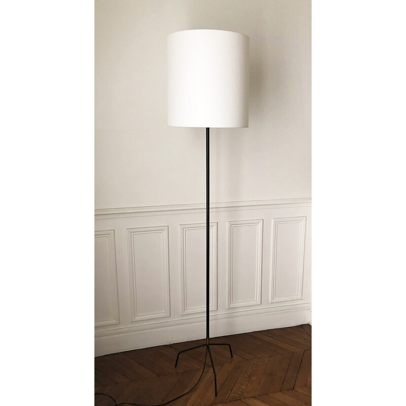 Lampada da terra minimalista vintage a treppiede, 1950