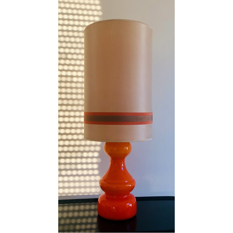 Vintage oranje salonlamp, Italië 1970