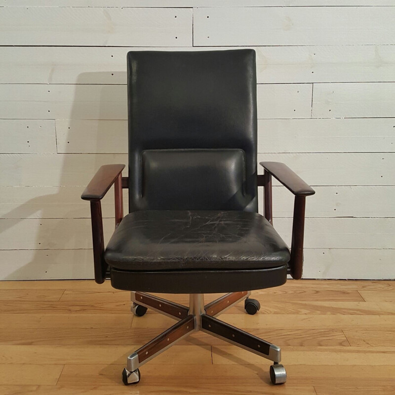 Office armchair in rosewood by Arne Vodder - 1960s