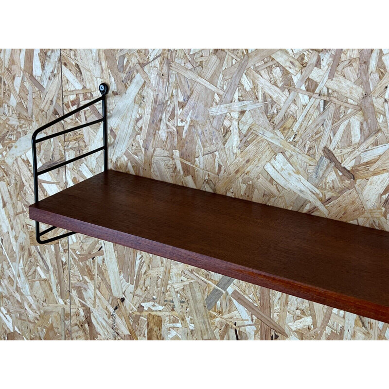 Vintage teak string shelf module by Kajsa and Nils, Sweden 1960s-1970s